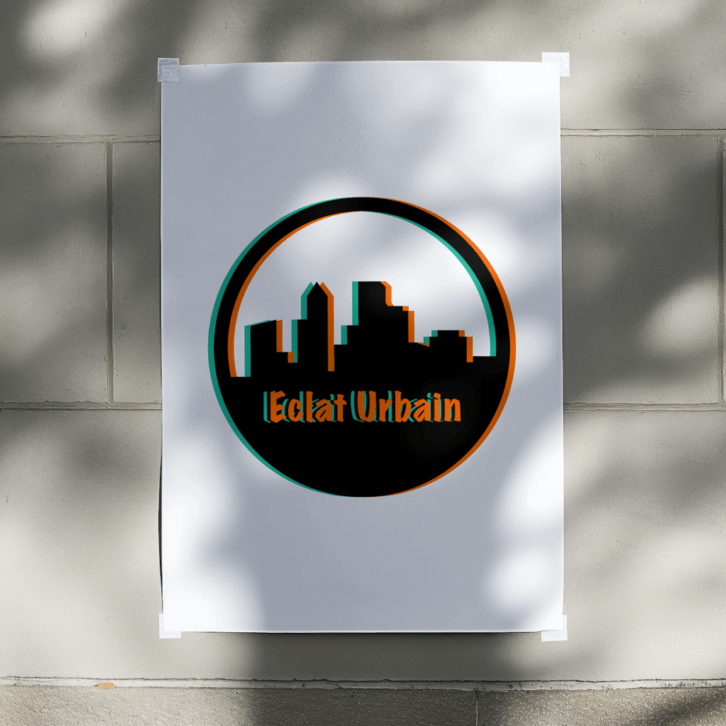 Mockup du logo de Eclat Urbain, une agence de street art