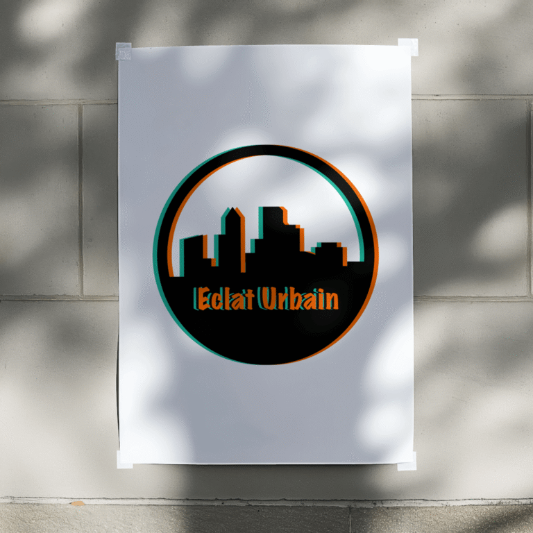 Mockup du logo de Eclat Urbain, une agence de street art