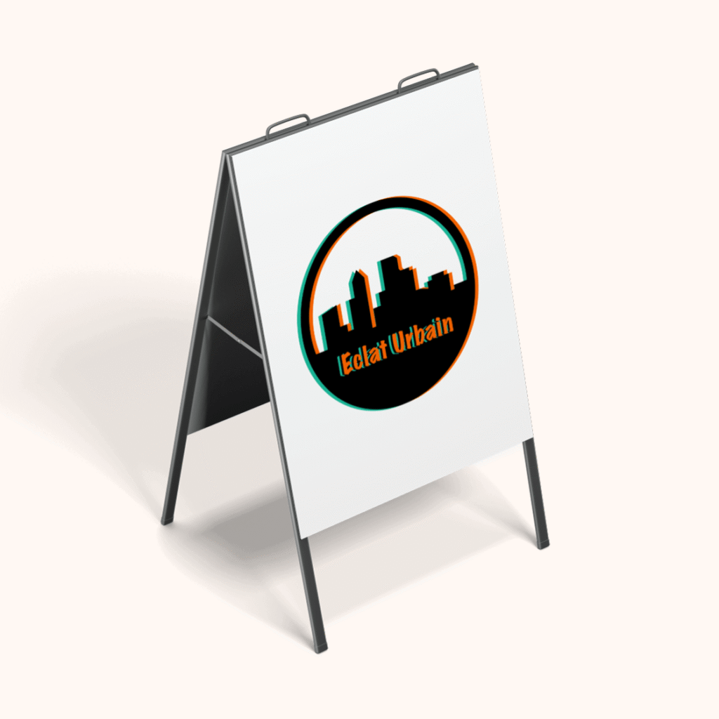 Mockup du logo de Eclat Urbain, une agence de street art