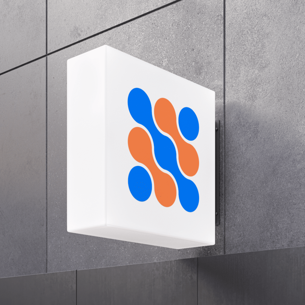 Mockup du logo de Masseo DigiCom, une agence de marketing