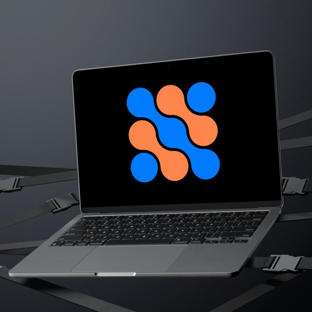 Mockup du logo de Masseo DigiCom, une agence de marketing